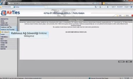 Airties Modem kurulumu