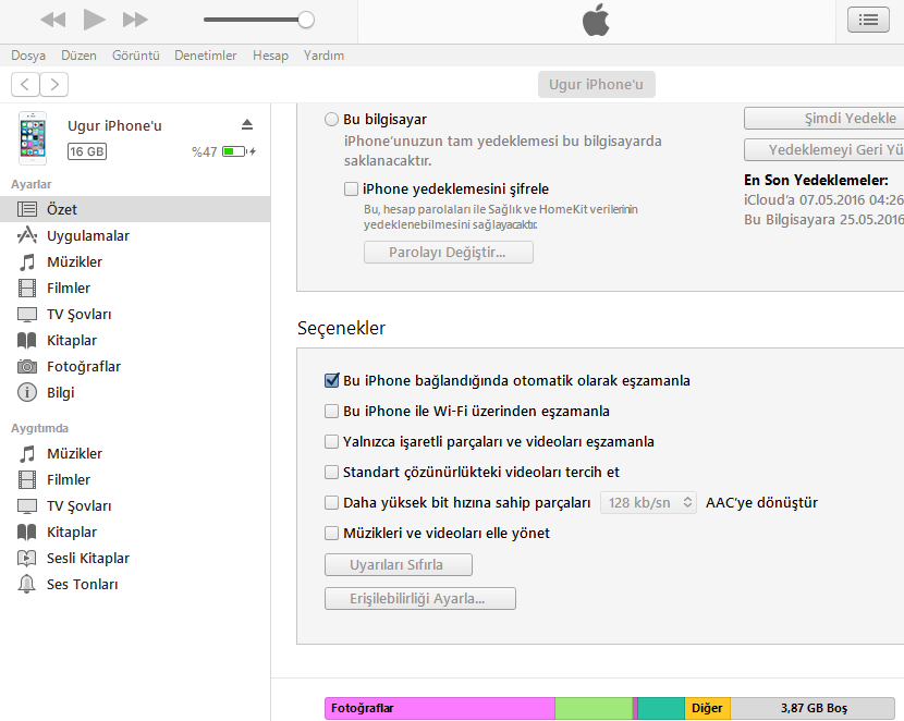 Image 5 - iTUNES OTOMATİK EŞLEŞMEYİ KAPATMA