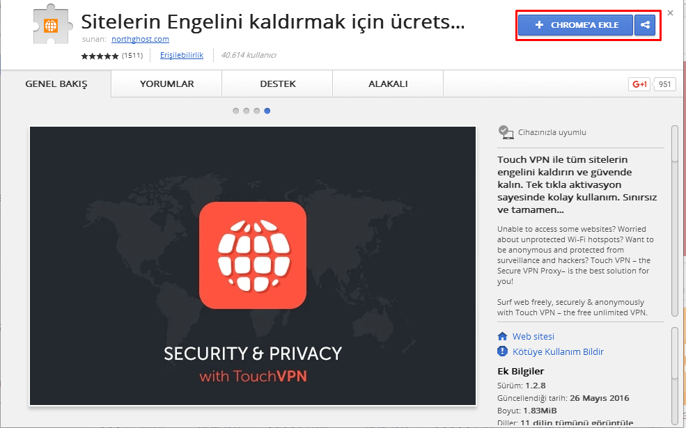 Chrome Vpn1 - TouchVPN Chrome Web Uygulaması: Internete Özgürce Erişin