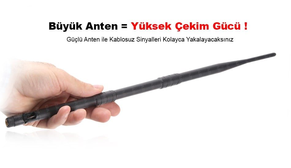 wifi 1 - Güçlü Wireless Anten Kullanarak, Wireless Çekim Gücü / Kablosuz Çekim Gücü Artırılabilir Mi?