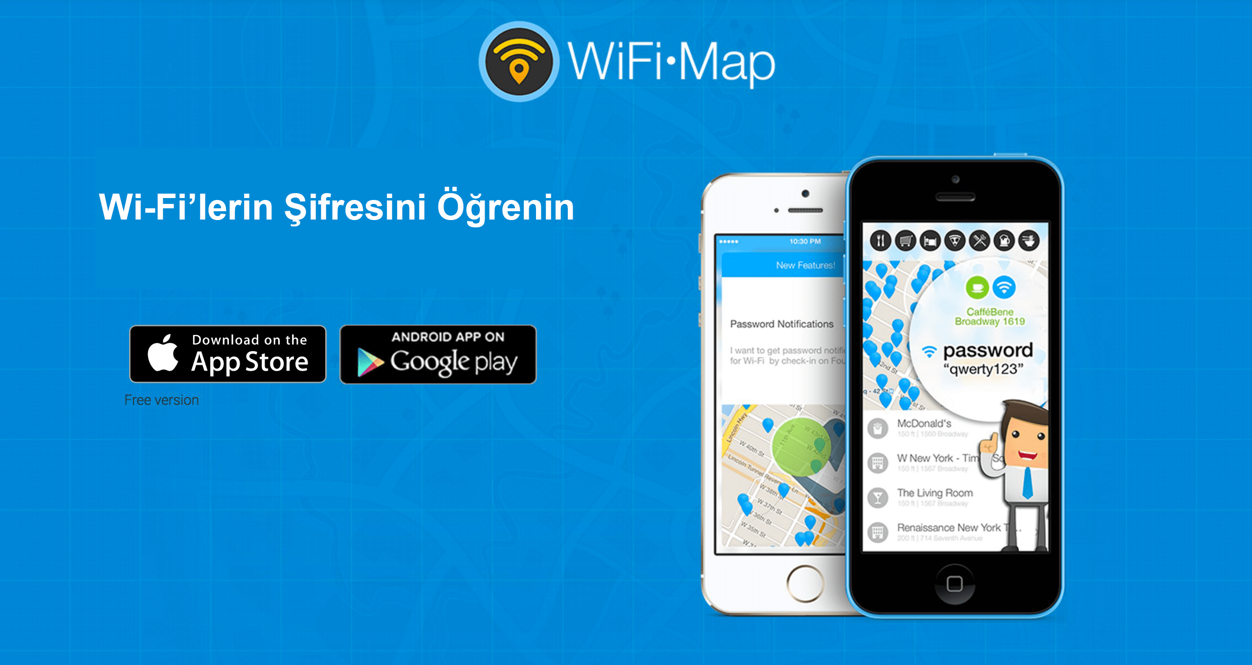 Wifi Map On - Android ve iOS İçin Kablosuz Ağ Şifresi Bulma Uygulaması: WiFi Map