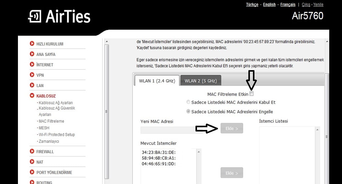 Kablosuz Ağa Bağlanan Cihazları Engelleme Nedir