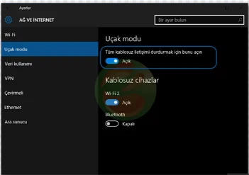 Uçak Modu Nedir ve Ne İşe Yarar ucak modu