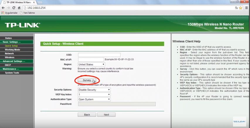 Tp Link TL-WR702N Router Kurulumu