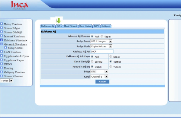 INCA IM-310NX Modem Kurulumu