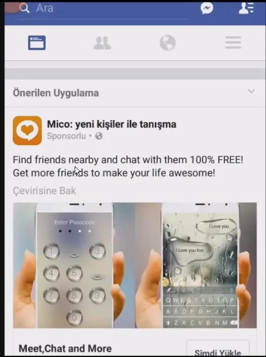 FACEBOOK HESABINA ONAY KODU OLMADAN GİRİŞ YAPILAMAMA 1
