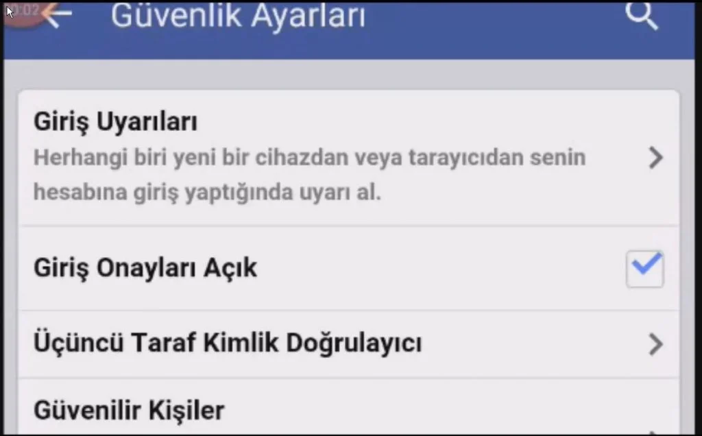 FACEBOOK HESABINA ONAY KODU OLMADAN GİRİŞ YAPILAMAMA 4