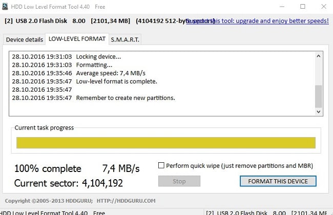 Low Level Format Nedir? Nasıl Yapılır? low4