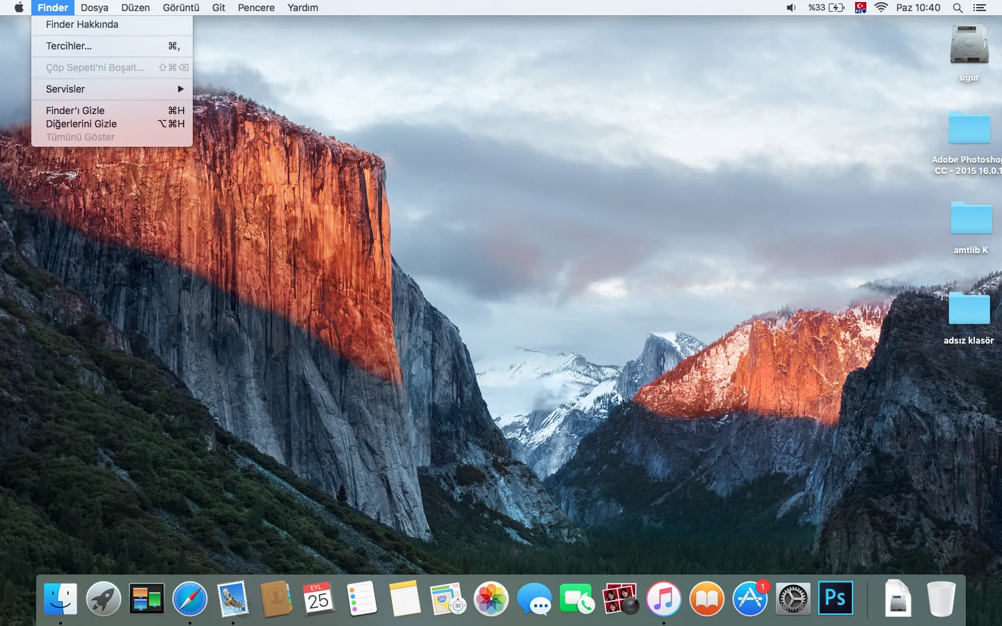 PXUC1563 - MACBOOK’TA SABİT SÜRÜCÜLERİ MASAÜSTÜNDE GÖSTERME