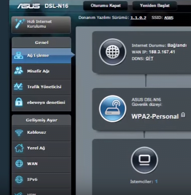 Kullanım Kolaylığı Sağlayan ASUS DSL-N16 Modem Kurulumu ASUS DSL-N16 5