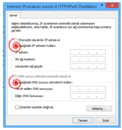 DNS Değiştirme