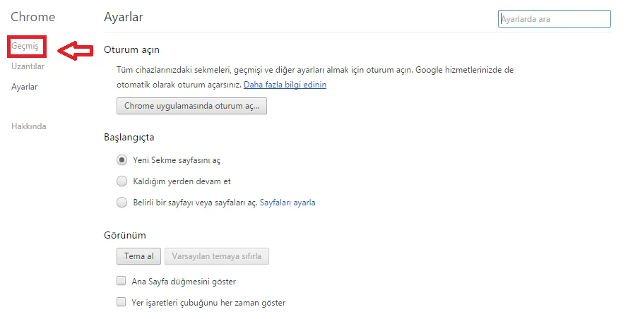 4 14 - Google Chrome Geçmişi Nasıl Temizlenir? (Resimli Anlatım)