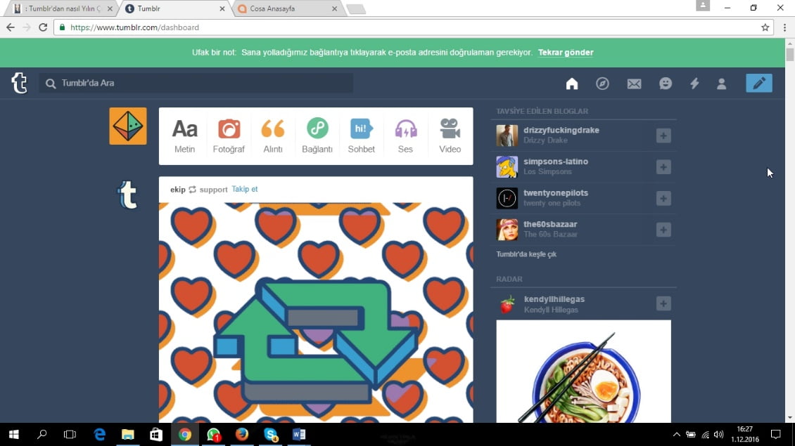 2 1 - TUMBLR NEDİR?