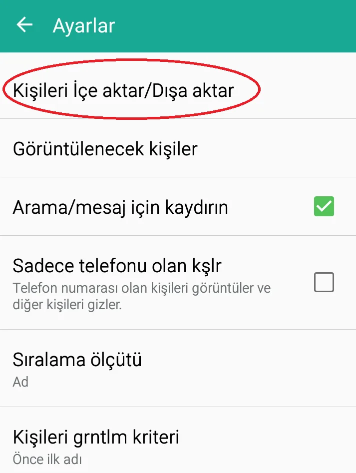 6 13 - SİM KARTTAKİ NUMARALAR ANDROID TELEFONA NASIL AKTARILIR? (RESİMLİ ANLATIM)