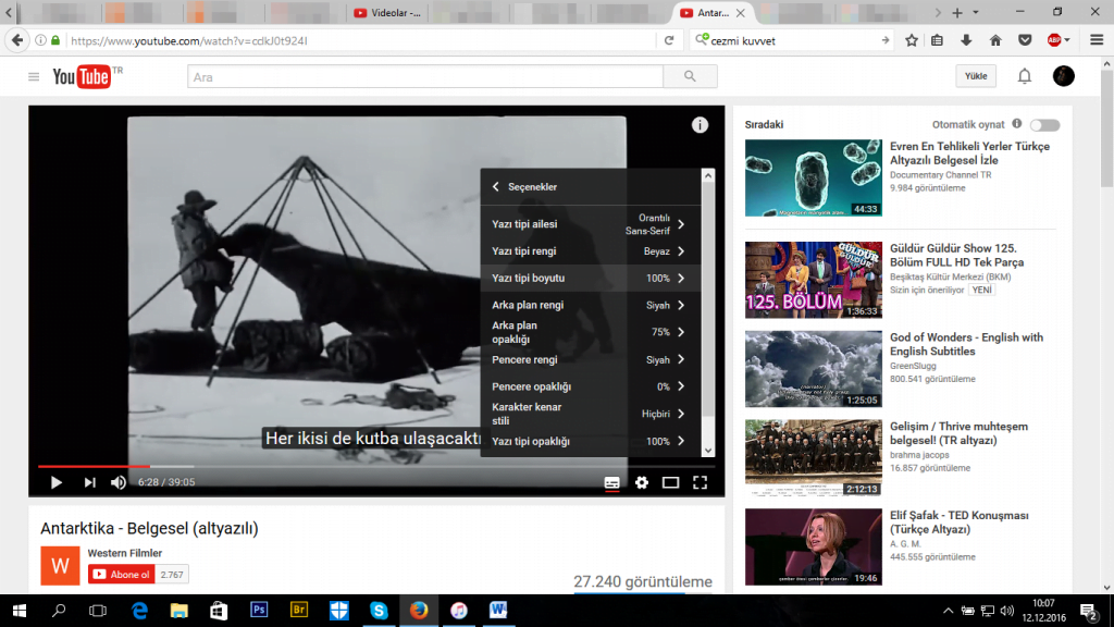 Image 5 4 - YOUTUBE'DA ALTYAZI SEÇENEKLERİNİ VE DİLİNİ AYARLAMA (RESİMLİ ANLATIM)