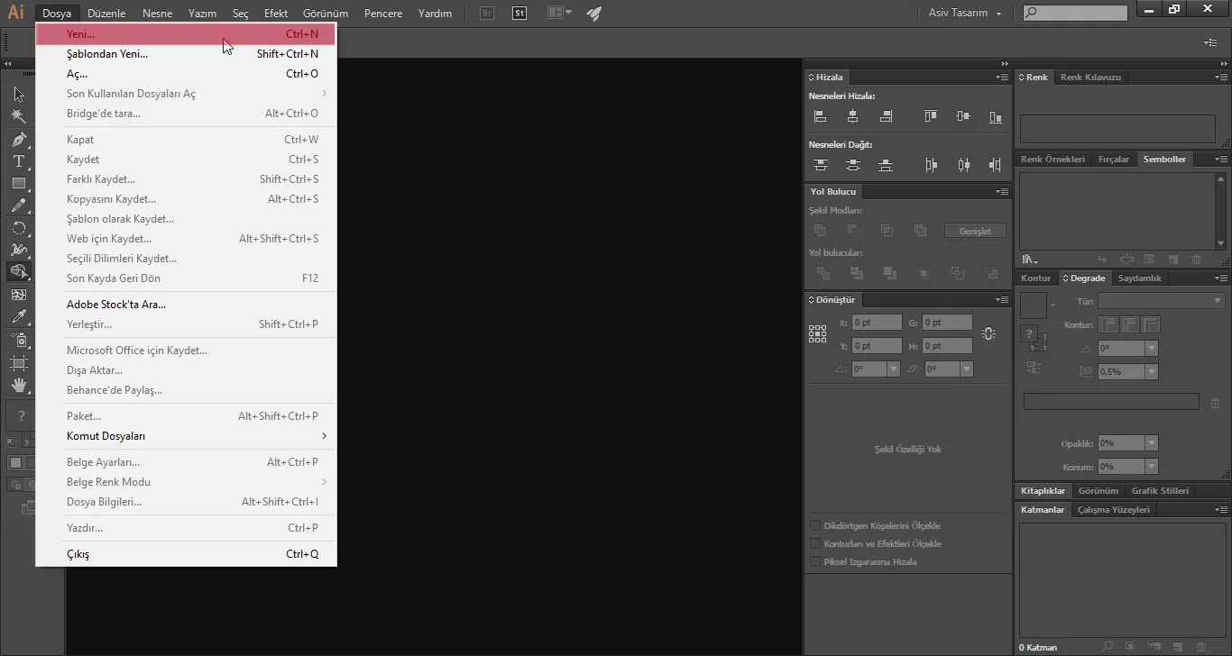 Ekran Görüntüsü2 - Illustrator CC Pen Aracı Kullanımı (Resimli Anlatım)