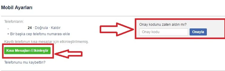 Facebook Kısa Msjları Etkinleştirme Nasıl Yapılır Resimli Anlatım 5 - Facebook'da Kısa Mesajlar Nasıl Etkinleştirilir? (Resimli Anlatım)