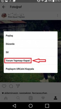 instagram yorum özelliğini kapatma 3