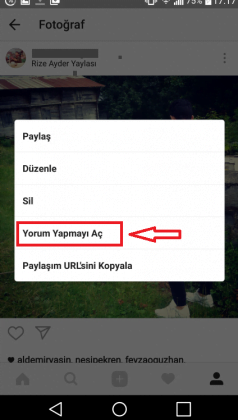 instagram yorum özelliğini kapatma 4