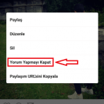 Instagram’da Fotoğraf Yorumları Nasıl Kapatılır? (Resimli Anlatım) instagram yorum özelliğini kapatma 3 - Instagram’da Fotoğraf Yorumları Nasıl Kapatılır? (Resimli Anlatım)