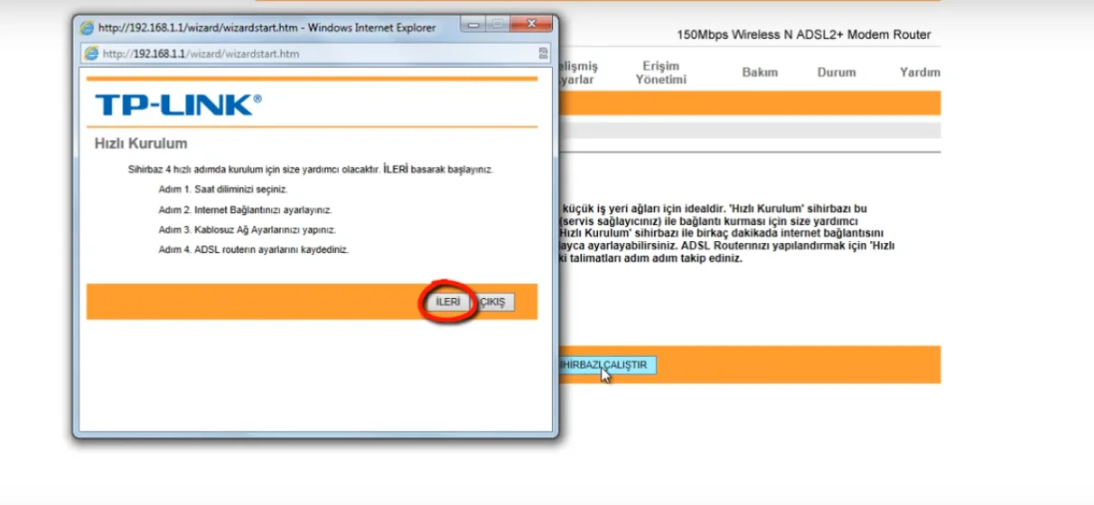 6 10 - TP-Link TD-8840T Modem Kurulumu ve Kablosuz Ayarlar (Resimli Anlatım)