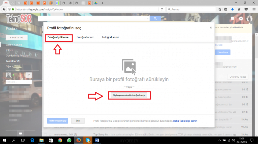 5 2 - Gmail'de Profil Resmi Nasıl Değiştirilir? (Resimli Anlatım)