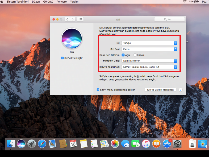 MacBook'ta Siri Nasıl Aktif Edilir? (Resimli Anlatım) macbook siri 2 - MacBook'ta Siri Nasıl Aktif Edilir? (Resimli Anlatım)