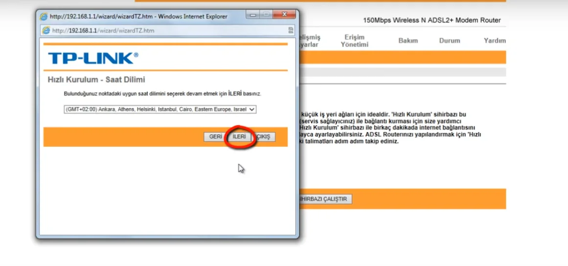 7 8 - TP-Link TD-8840T Modem Kurulumu ve Kablosuz Ayarlar (Resimli Anlatım)
