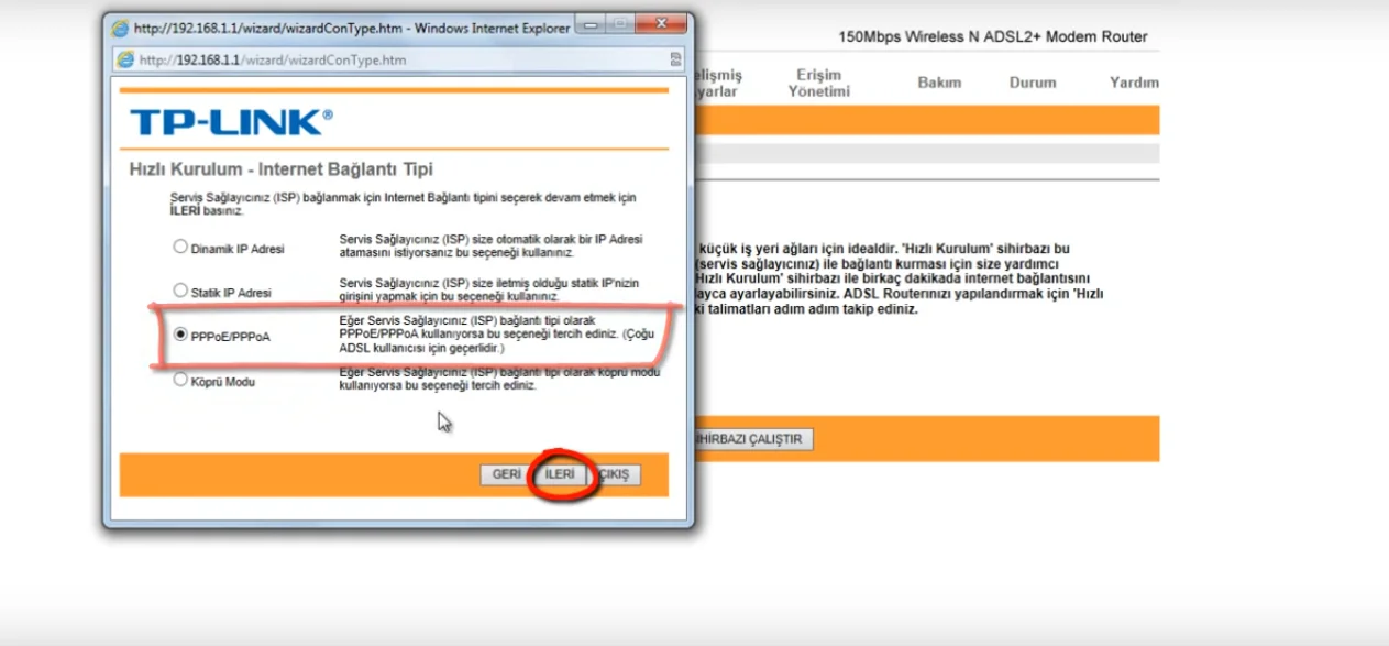 8 5 - TP-Link TD-8840T Modem Kurulumu ve Kablosuz Ayarlar (Resimli Anlatım)