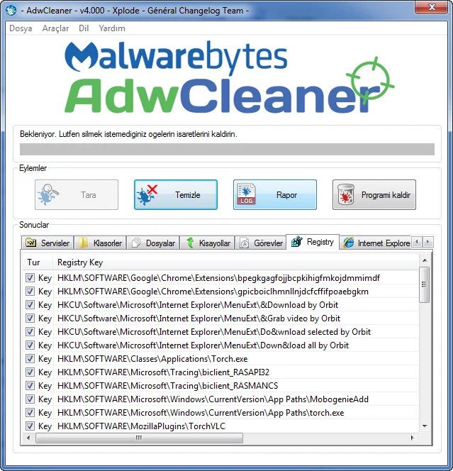 AdwCleaner Virus Temizleme 11 - AdwCleaner Virüs Temizleme
