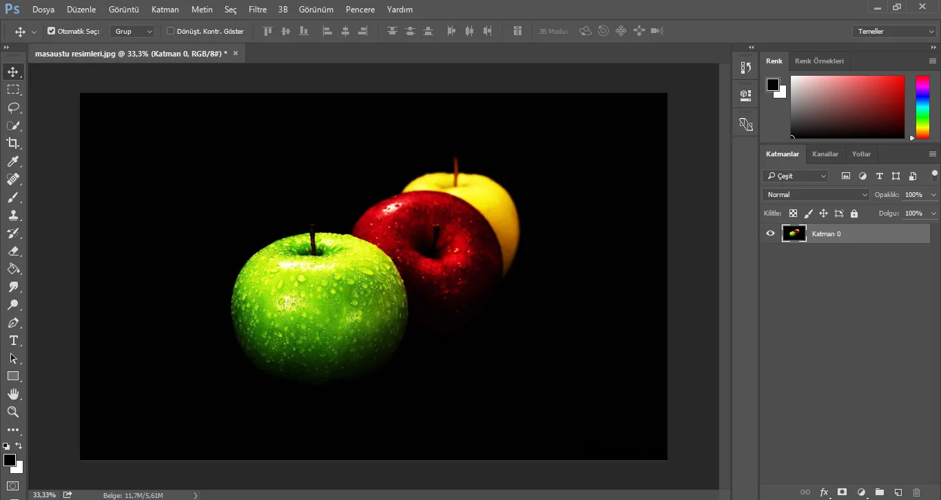 photoshop cc backgroundu katmana donusturme 03 - Photoshop CC Background'u Katmana Dönüştürme (Resimli Anlatım)