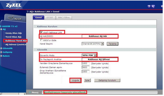 6 13 - ZyXEL Prestige 660HW Modem Kurulumu ve Kablosuz Ayarlar (Resimli Anlatım)