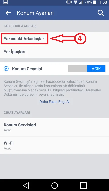yakınlardaki kişiler 4 - Facebook Yakınlardaki Kişiler Ayarları Nasıl Yapılır? (Resimli Anlatım)
