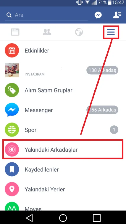 yakınlardaki kişiler 6 - Facebook Yakınlardaki Kişiler Ayarları Nasıl Yapılır? (Resimli Anlatım)