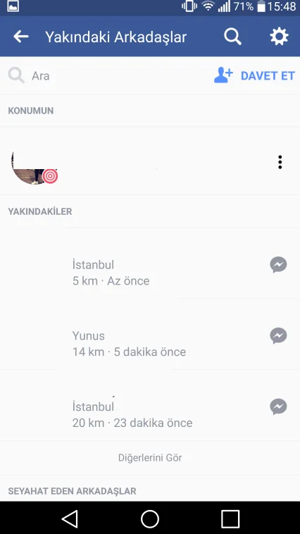 yakınlardaki kişiler 7 - Facebook Yakınlardaki Kişiler Ayarları Nasıl Yapılır? (Resimli Anlatım)