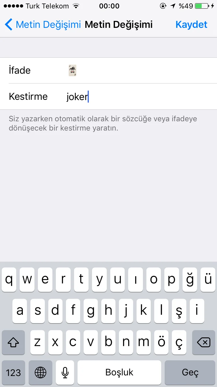 8 - iPhone Cihazlarda Yeni Emoji Ekleme Nasıl Yapılır? (Resimli Anlatım)