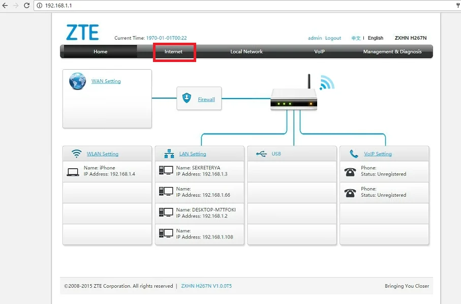 ZTE ZXHN H267N resim 3 - ZTE ZXHN H267N MODEM KURULUMU ve KABLOSUZ AYARLAR (RESİMLİ ANLATIM)