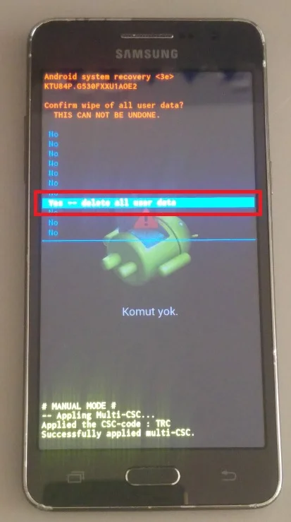 galaxy grand prime hard reset 2 - Samsung Galaxy Grand Prime Hard Reset Nasıl Yapılır? (Resimli Anlatım)