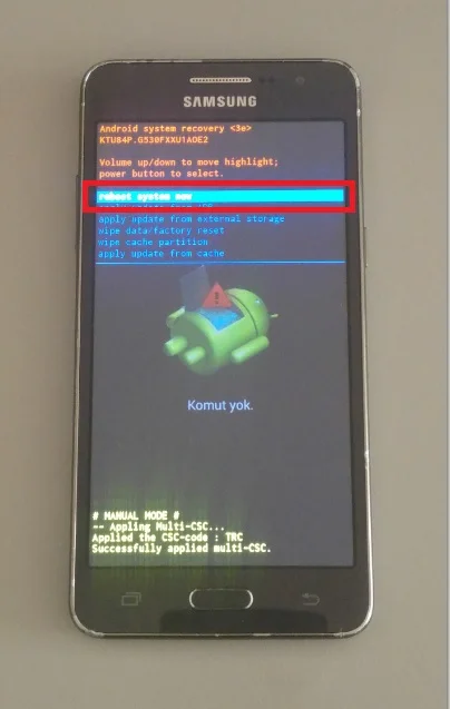 galaxy grand prime hard reset 3 - Samsung Galaxy Grand Prime Hard Reset Nasıl Yapılır? (Resimli Anlatım)