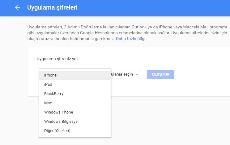 gmaile uygulama tanımlama 3 - Gmail Hesabında Uygulamaya Özel Şifre Nasıl Oluşturulur? (Resimli Anlatım)
