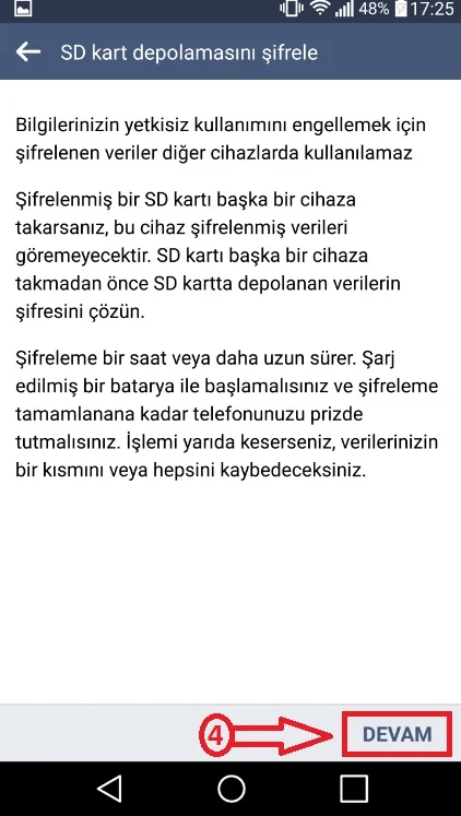 hafıza kartı şifreleme 4 - LG Akıllı Telefonlarda Hafıza Kartı Nasıl Şifrelenir? (Resimli Anlatım)