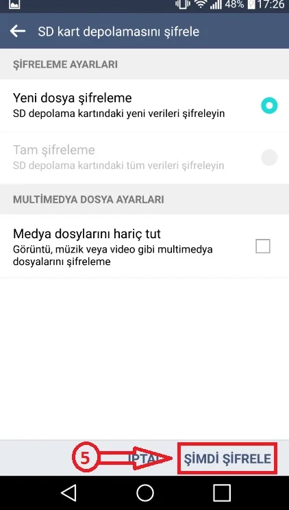 hafıza kartı şifreleme 5 - LG Akıllı Telefonlarda Hafıza Kartı Nasıl Şifrelenir? (Resimli Anlatım)
