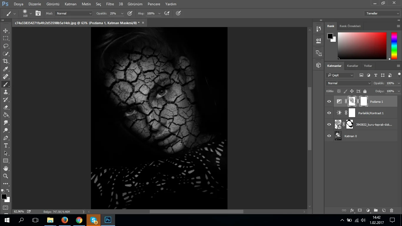 photoshop cc dokular ve karisimlar 08 - Photoshop CC 'Doku' ve 'Karışım' Kullanımı Nasıl Yapılır? (Resimli Anlatım)