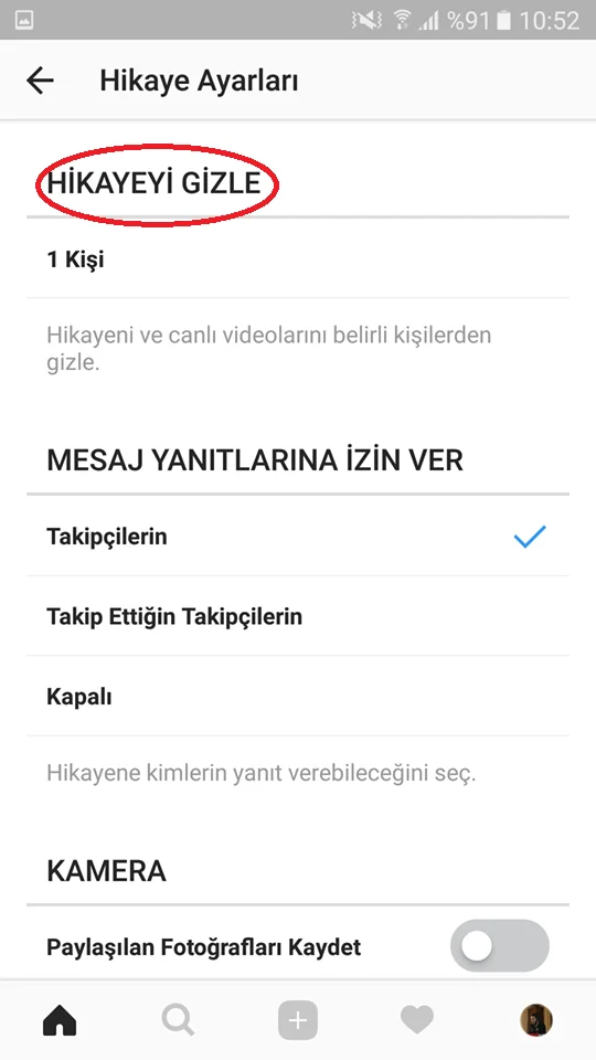 4 3 - Instagram'da Hikaye Gizleme (Resimli Anlatım)