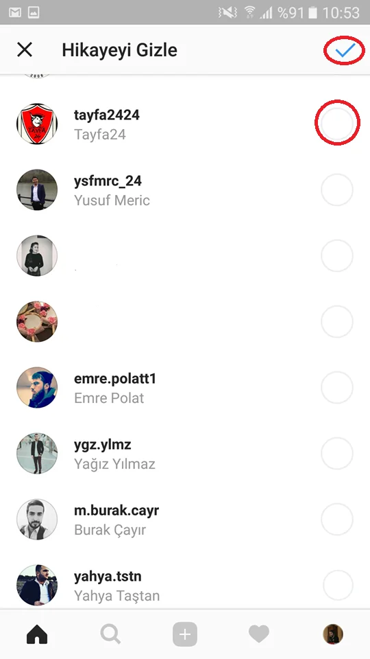 5 3 - Instagram'da Hikaye Gizleme (Resimli Anlatım)