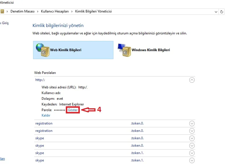 internet explorerda şifrelere ulaşma 4 - Internet Explorer’da Kayıtlı Şifrelere Nasıl Ulaşılır? (Resimli Anlatım)