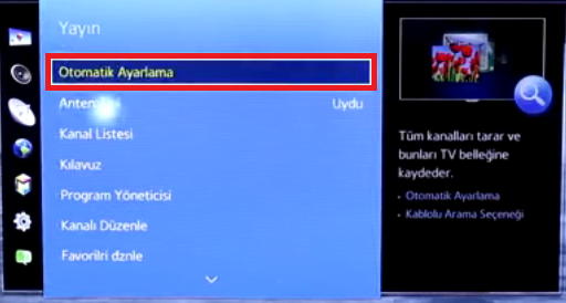 3 1 - Samsung 50HU6900 Smart TV Manuel Kanal Ekleme (Resimli Anlatım)