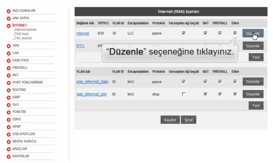 AirTies 5650TT Modem Kurulumu ve Kablosuz Ayarlar 6 - AirTies 5650TT' Modem Kurulumu ve Kablosuz Ayarlar (Resimli Anlatım)