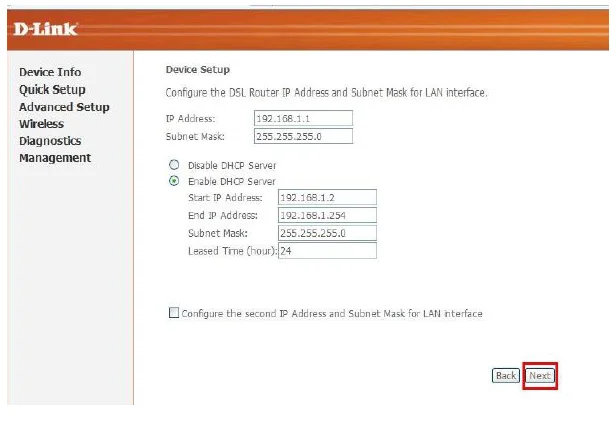D Link DSL 2640U HW C1 Modem Kurulumu ve Kablosuz Ayarlar 8 - D-Link DSL-2640U HW C1' Modem Kurulumu ve Kablosuz Ayarlar (Resimli Anlatım)
