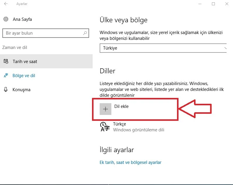 Windows 10 Dil Değiştirme Nasıl Yapılır 4 - Windows 10 Dil Değiştirme Nasıl Yapılır? (Resimli Anlatım)
